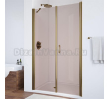 Душевая дверь в нишу Vegas Glass EP-F-2 115 05 05 R профиль бронза, стекло бронза