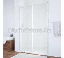 Душевая дверь в нишу Vegas Glass EP-F-2 125 01 01 R профиль белый, стекло прозрачное