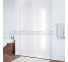 Душевая дверь в нишу Vegas Glass EP-F-2 125 01 10 R профиль белый, стекло сатин