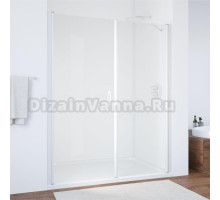 Душевая дверь в нишу Vegas Glass EP-F-2 185 01 01 L профиль белый, стекло прозрачное