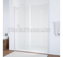 Душевая дверь в нишу Vegas Glass EP-F-2 185 01 01 R профиль белый, стекло прозрачное