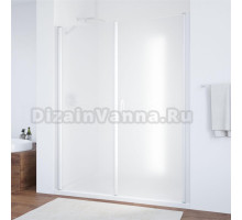 Душевая дверь в нишу Vegas Glass EP-F-2 185 01 10 R профиль белый, стекло сатин