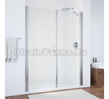 Душевая дверь в нишу Vegas Glass EP-F-2 180 08 01 L профиль глянцевый хром, стекло прозрачное