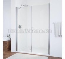 Душевая дверь в нишу Vegas Glass EP-F-2 180 08 01 R профиль глянцевый хром, стекло прозрачное