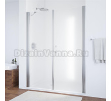 Душевая дверь в нишу Vegas Glass EP-F-2 180 08 10 R профиль глянцевый хром, стекло сатин