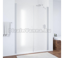 Душевая дверь в нишу Vegas Glass EP-F-2 180 07 10 L профиль матовый хром, стекло сатин