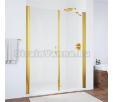 Душевая дверь в нишу Vegas Glass EP-F-2 180 09 01 L профиль золото, стекло прозрачное