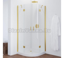 Душевой уголок Vegas Glass AFS 0080 09 01 профиль золото, стекло прозрачное