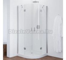 Душевой уголок Vegas Glass AFS 0090 08 01 профиль глянцевый хром, стекло прозрачное