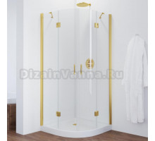 Душевой уголок Vegas Glass AFS 0090 09 01 профиль золото, стекло прозрачное