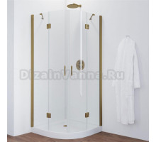 Душевой уголок Vegas Glass AFS 90 05 01 профиль бронза, стекло прозрачное