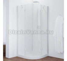 Душевой уголок Vegas Glass AFS 0100 01 01 профиль белый, стекло прозрачное