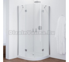 Душевой уголок Vegas Glass AFS 0100 08 01 профиль глянцевый  хром, стекло прозрачное