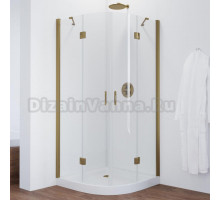 Душевой уголок Vegas Glass AFS 100 05 01 профиль бронза, стекло прозрачное