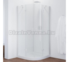 Душевой уголок Vegas Glass AFS 0110 01 01 профиль белый, стекло прозрачное