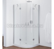 Душевой уголок Vegas Glass AFS 0110 08 01 профиль глянцевый  хром, стекло прозрачное