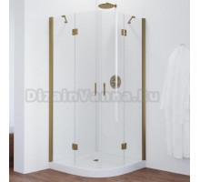 Душевой уголок Vegas Glass AFS 110 05 01 профиль бронза, стекло прозрачное