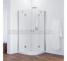 Душевой уголок Vegas Glass AFS 0120 08 01 профиль глянцевый  хром, стекло прозрачное