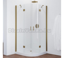 Душевой уголок Vegas Glass AFS 120 05 01 профиль бронза, стекло прозрачное