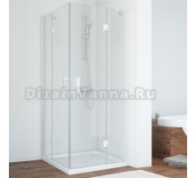 Душевой уголок Vegas Glass AFA 080 01 01 профиль белый, стекло прозрачное