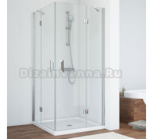 Душевой уголок Vegas Glass AFA 090 08 01 профиль глянцевый  хром, стекло прозрачное