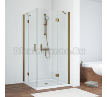 Душевой уголок Vegas Glass AFA 100 05 01 профиль бронза, стекло прозрачное