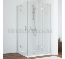Душевой уголок Vegas Glass AFA 110 07 01 профиль матовый хром, стекло прозрачное