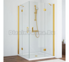 Душевой уголок Vegas Glass AFA 110 09 01 профиль золото, стекло прозрачное