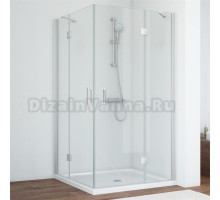 Душевой уголок Vegas Glass AFA 120 07 01 профиль матовый хром, стекло прозрачное