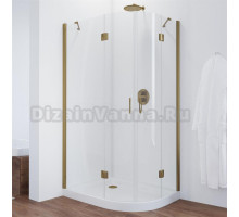 Душевой уголок Vegas Glass AFS-F 100*80 05 01 L профиль бронза, стекло прозрачное