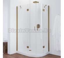 Душевой уголок Vegas Glass AFS-F 110*80 05 01 L профиль бронза, стекло прозрачное