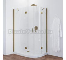 Душевой уголок Vegas Glass AFS-F 120*110 05 01 L профиль бронза, стекло прозрачное
