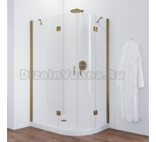 Душевой уголок Vegas Glass AFS-F 120*100 05 01 L профиль бронза, стекло прозрачное