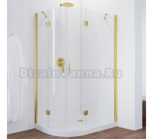 Душевой уголок Vegas Glass AFS-F 110*100 09 01 R профиль золото, стекло прозрачное