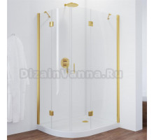 Душевой уголок Vegas Glass AFS-F 120*90 09 01 R профиль золото, стекло прозрачное