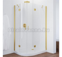 Душевой уголок Vegas Glass AFS-F 110*90 09 01 R профиль золото, стекло прозрачное