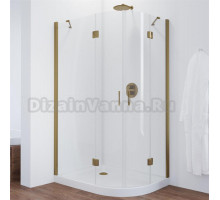 Душевой уголок Vegas Glass AFS-F 110*90 05 01 L профиль бронза, стекло прозрачное