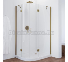 Душевой уголок Vegas Glass AFS-F 110*90 05 01 R профиль бронза, стекло прозрачное