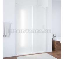 Душевая дверь в нишу Vegas Glass EP-F-2 175 01 10 L профиль белый, стекло сатин