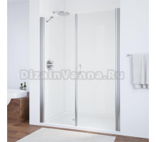 Душевая дверь в нишу Vegas Glass EP-F-2 175 08 01 R профиль глянцевый хром, стекло прозрачное