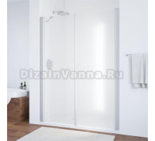 Душевая дверь в нишу Vegas Glass EP-F-2 175 08 10 R профиль глянцевый хром, стекло сатин