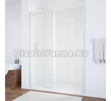 Душевая дверь в нишу Vegas Glass EP-F-2 170 01 01 R профиль белый, стекло прозрачное