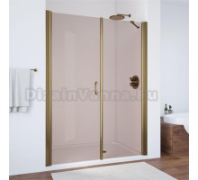 Душевая дверь в нишу Vegas Glass EP-F-2 170 05 05 L профиль бронза, стекло бронза