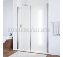 Душевая дверь в нишу Vegas Glass EP-F-2 160 08 10 R профиль глянцевый хром, стекло сатин