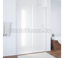 Душевая дверь в нишу Vegas Glass EP-F-2 145 01 10 L профиль белый, стекло сатин