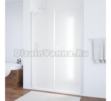 Душевая дверь в нишу Vegas Glass EP-F-2 145 01 10 R профиль белый, стекло сатин