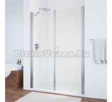 Душевая дверь в нишу Vegas Glass EP-F-2 145 08 01 R профиль глянцевый хром, стекло прозрачное