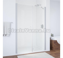 Душевая дверь в нишу Vegas Glass EP-F-2 145 07 01 L профиль матовый хром, стекло прозрачное