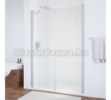 Душевая дверь в нишу Vegas Glass EP-F-2 130 07 01 R профиль матовый хром, стекло прозрачное