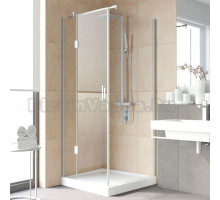 Душевой уголок Vegas Glass AFP-Fis Lux 90 07 01 L профиль матовый хром, стекло прозрачное